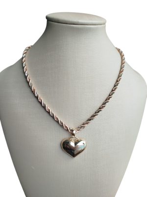Colar Torsade Coração