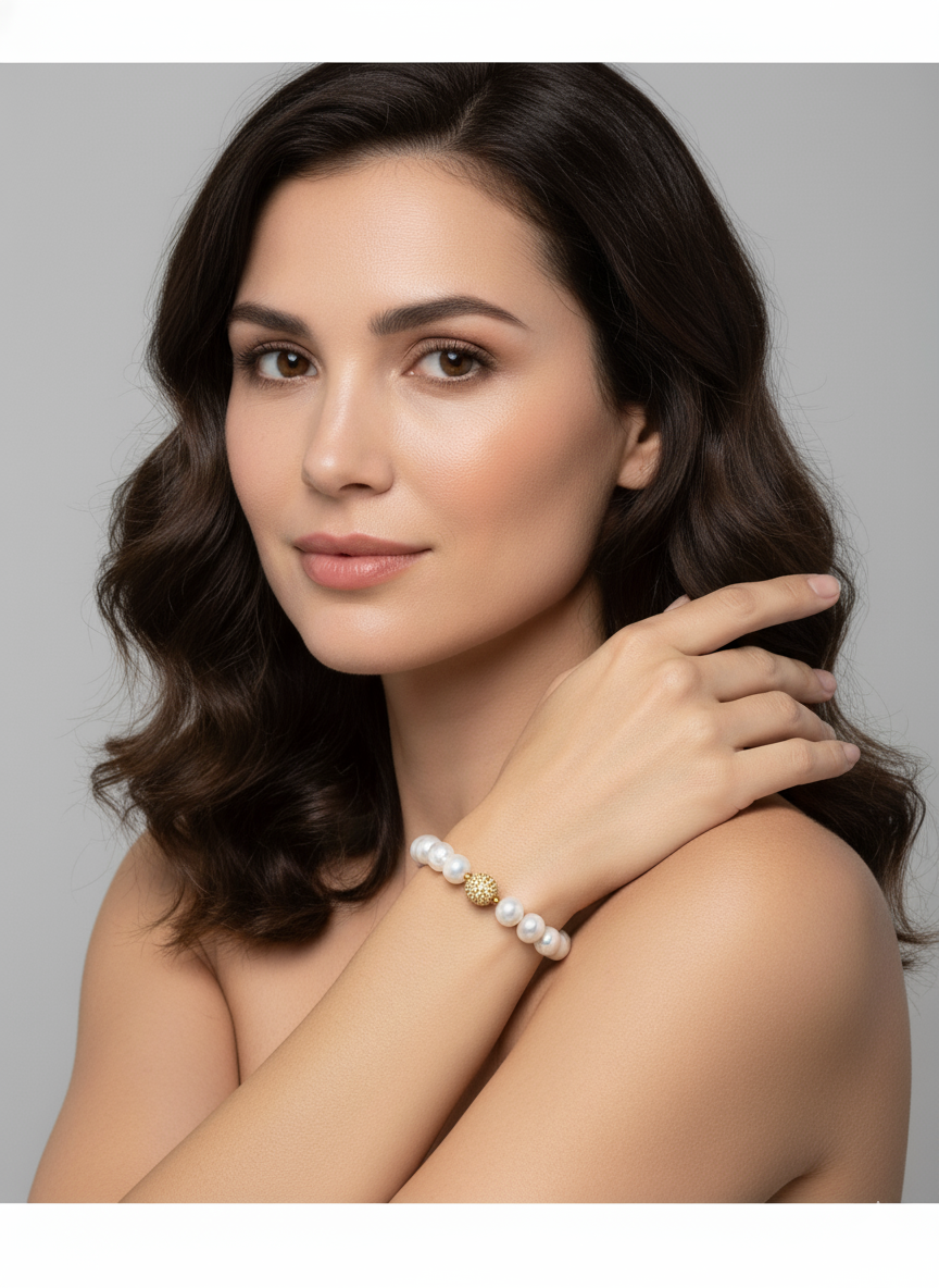Pulseira Pérolas Semijóia Vênus - Imagem 3
