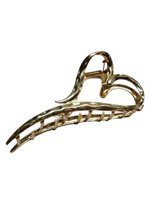 Presilha piranha Coração Dourada