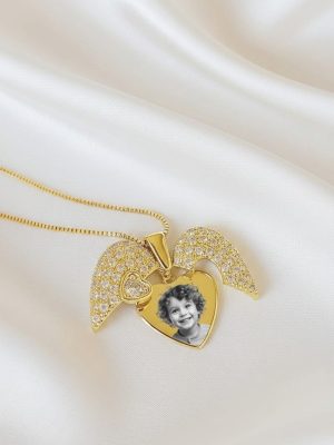 Relicário Personalizado Coração Personalizado